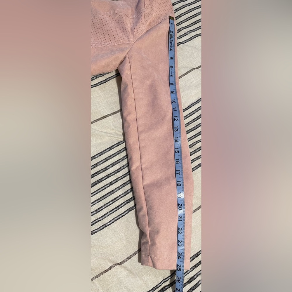 Faux Suede Moto Jacket - Pink Great condition - Picture 10 of 10